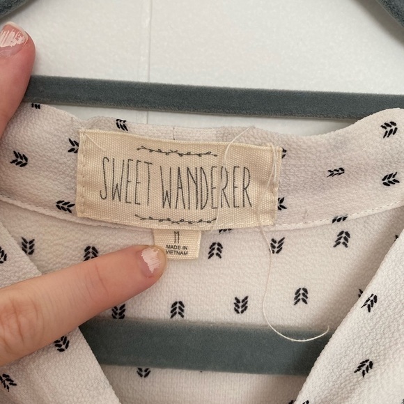 Sweet WANDERER printed sleeveless top / blouse in women’s size M - Picture 5 of 7